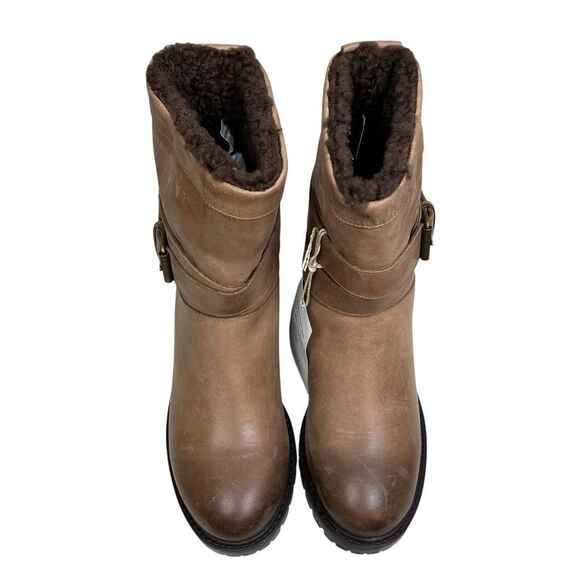 Ross & Snow Womens Boots Cristiana Leather Lamb Snow Waterproof Fur Lining Sz 7 - Picture 6 of 10